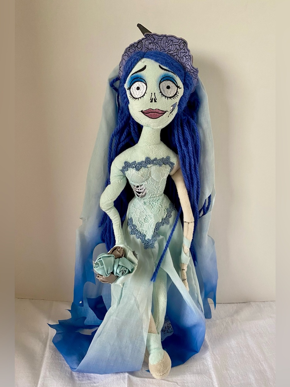 Corpse Bride Spirit Halloween Tim Burton Emily Plush Doll Poseable Bendable 17"